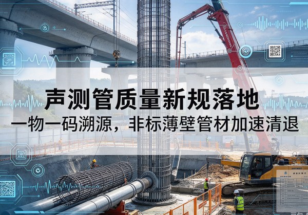 萧县声测管质量新规落地，一物一码溯源，非标薄壁管材加速清退